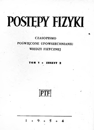 Postępy fizyki nr 2/1954