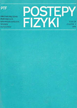 Postępy fizyki nr 3/1978