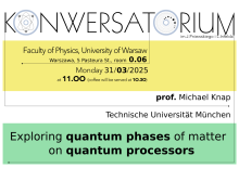 Wykład prof. Michael Knap (Technische Universität München)